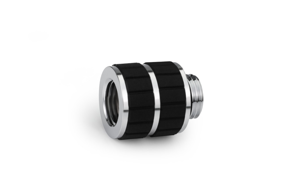 Alphacool Apex Grip Male to Female 20mm OT/IT G1/4 chrome