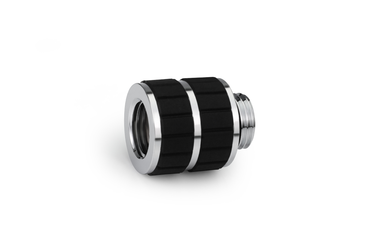 Alphacool Apex Grip Male to Female 20mm OT/IT G1/4 chrome