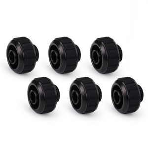 Alphacool Apex Grip SoftTube fitting 16/10mm G1/4 black Set 6 pcs