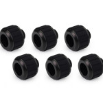 Alphacool Apex Grip HardTube fitting 13mm G1/4 black Set 6 pcs
