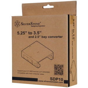 Silverstone SDP10 5.25 to 3.5 and 2.5 Bay Converter