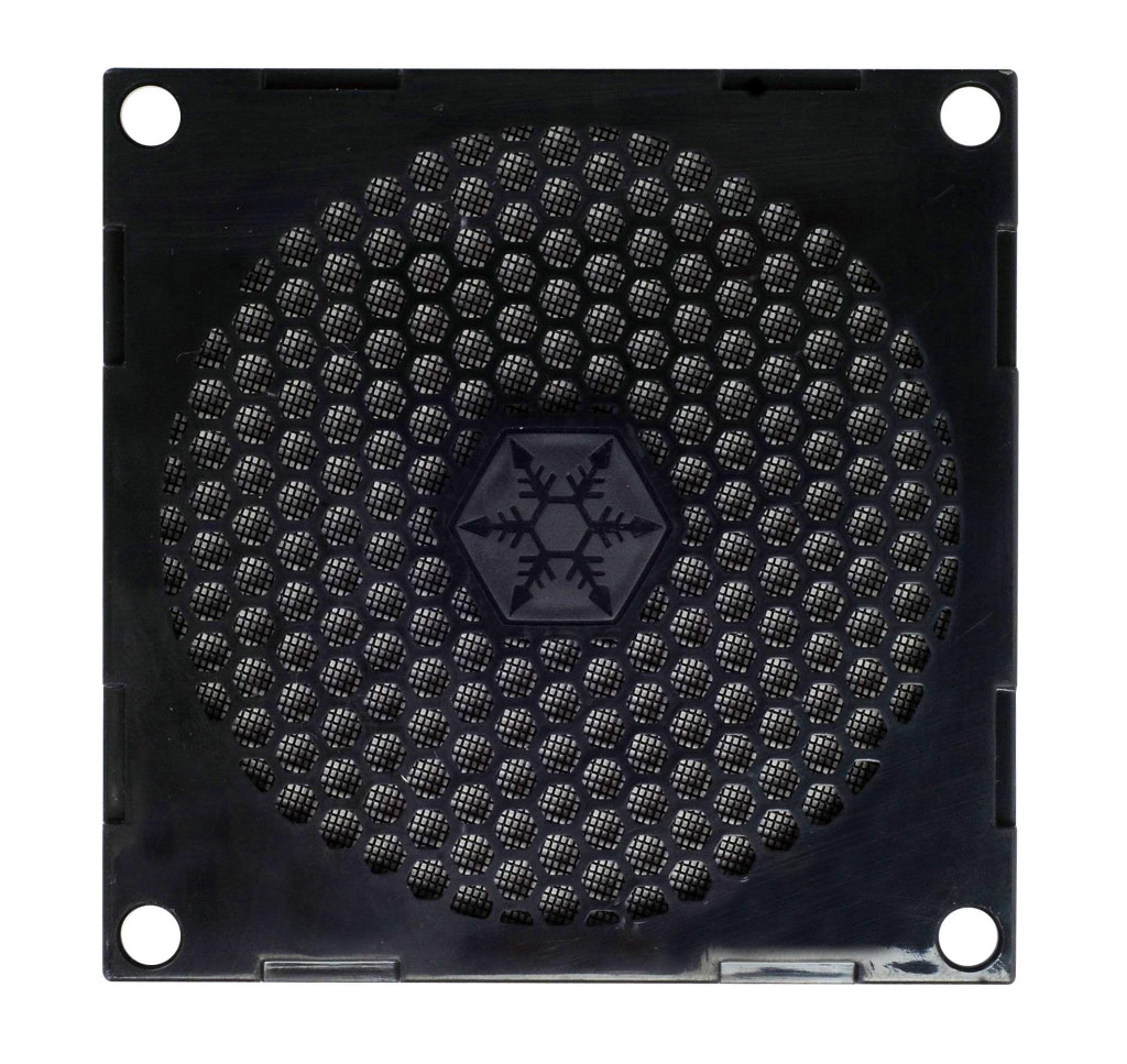 Silverstone Fan Grill and Dust Filter Black 80mm