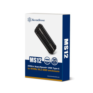 Silverstone MS12 M.2 USB 3.2 Type-C External Enclosure