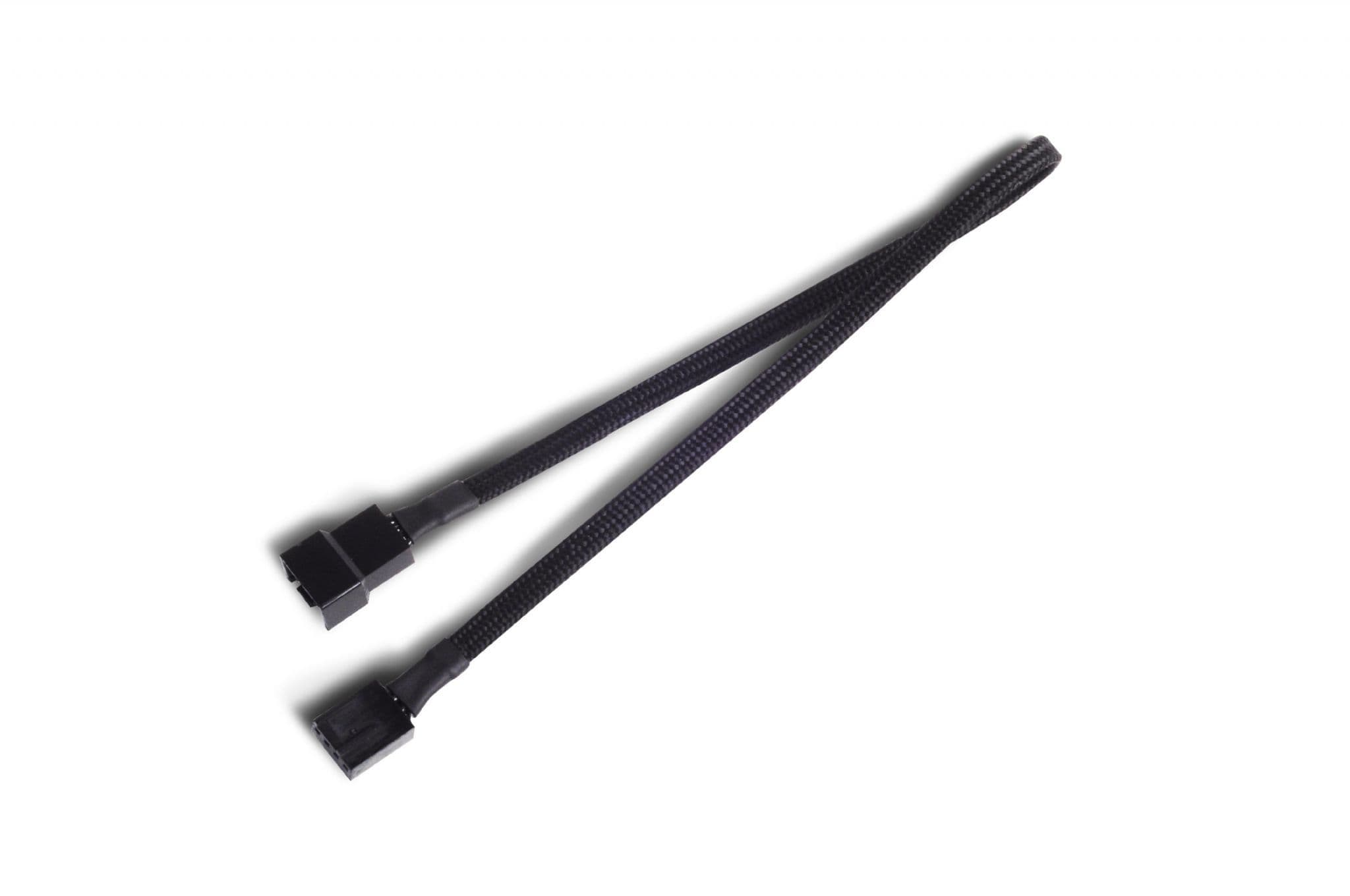 Silverstone 3pin PWM Fan Extension Black Sleeved Cable 30cm