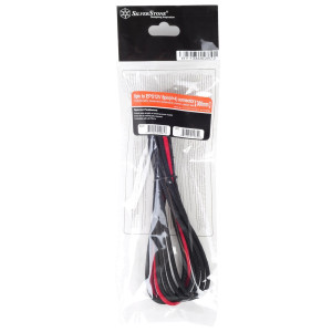 Silverstone EPS 8PinEPS/ATX 4+4Pin BLK/RD Sleeved Cable 30cm