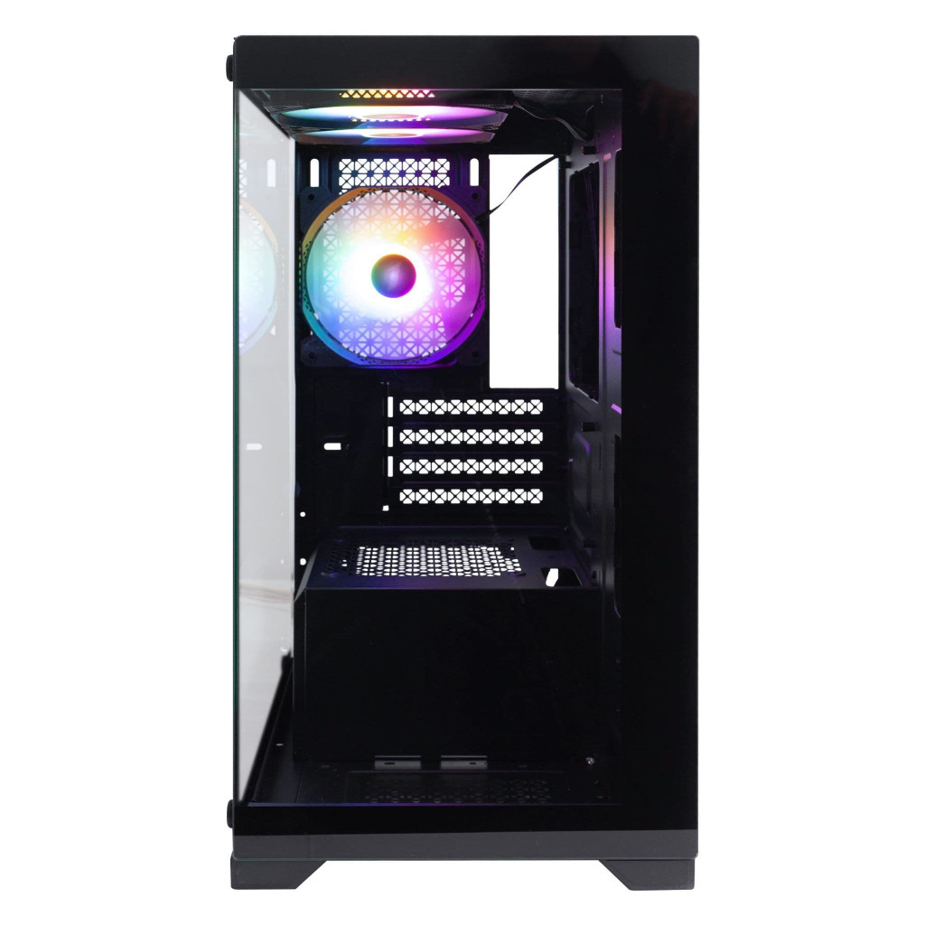 1st Player MIKU Mi2 Micro ATX Black Case with 3 RGB Fans