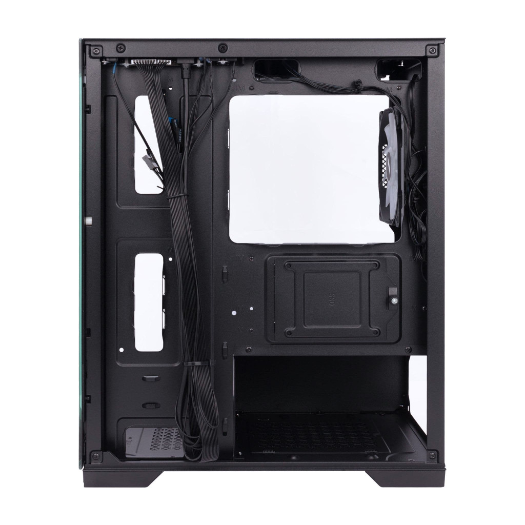 1st Player MIKU Mi2 Micro ATX Black Case with 3 RGB Fans