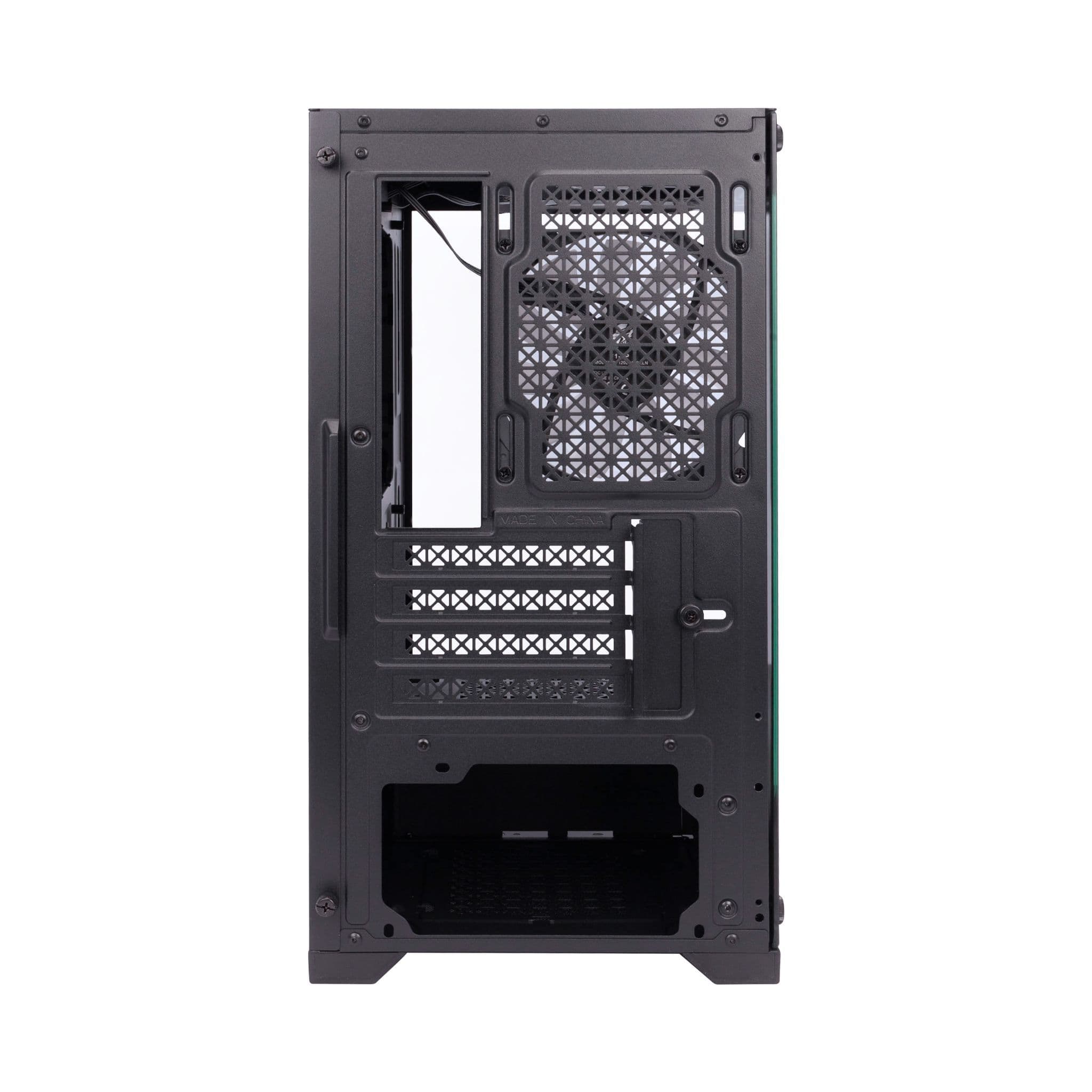 1st Player MIKU Mi2 Micro ATX Black Case with 3 RGB Fans