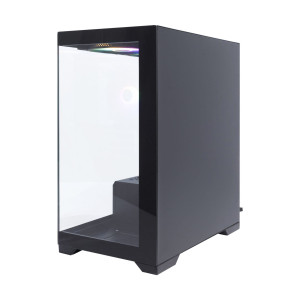 1st Player MIKU Mi2 Micro ATX Black Case with 3 RGB Fans