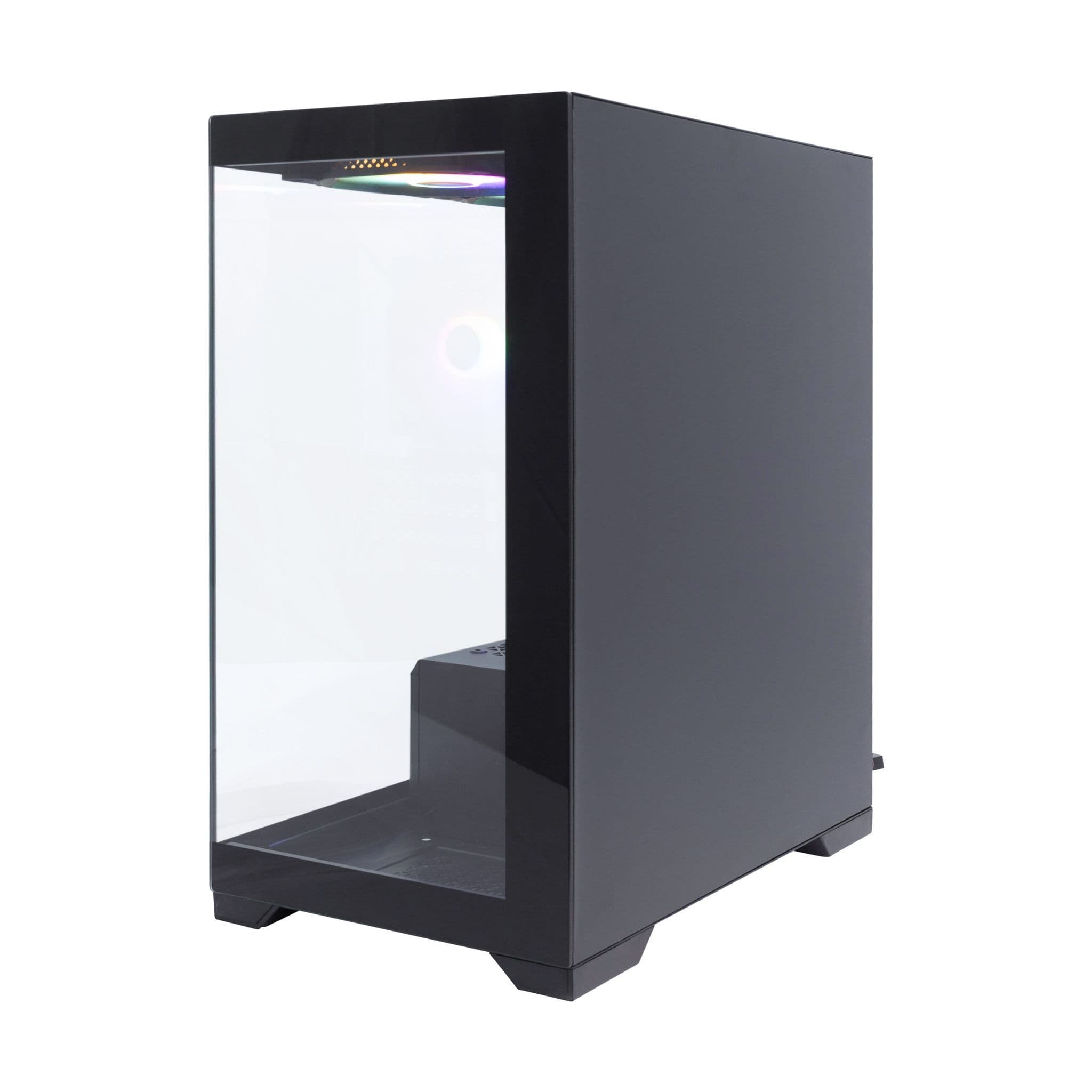 1st Player MIKU Mi2 Micro ATX Black Case with 3 RGB Fans