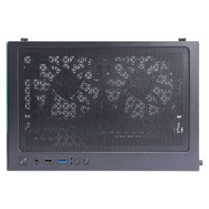 1st Player MIKU Mi2 Micro ATX Black Case with 3 RGB Fans
