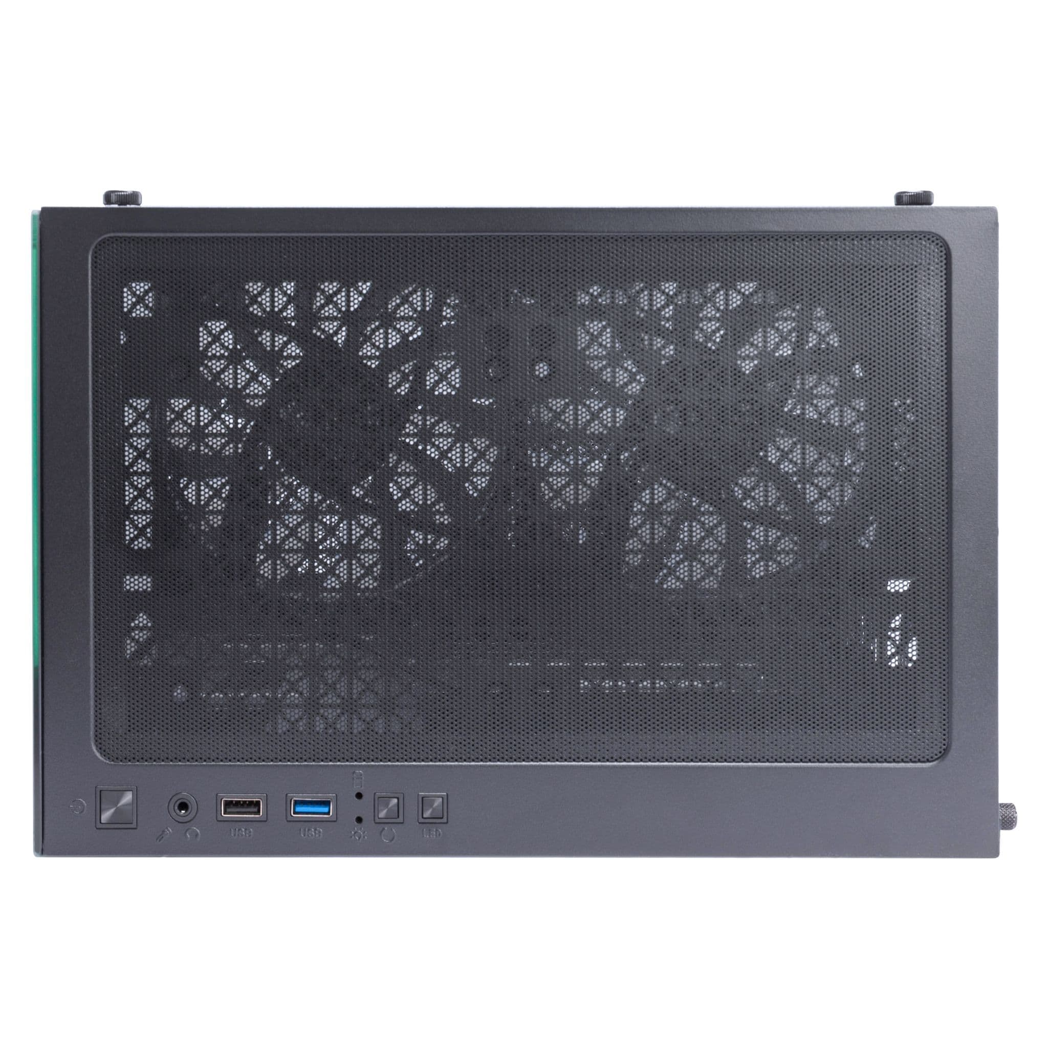 1st Player MIKU Mi2 Micro ATX Black Case with 3 RGB Fans