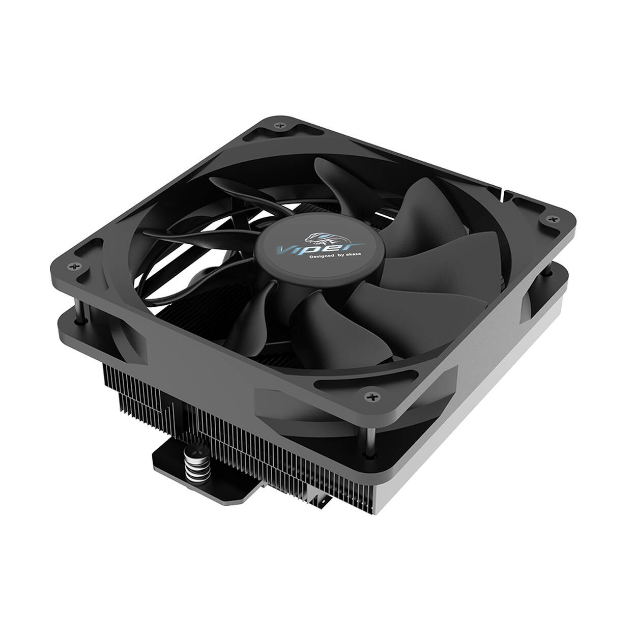 Akasa VIPER H6L M2 Low-Profile CPU Cooler - 120mm, black