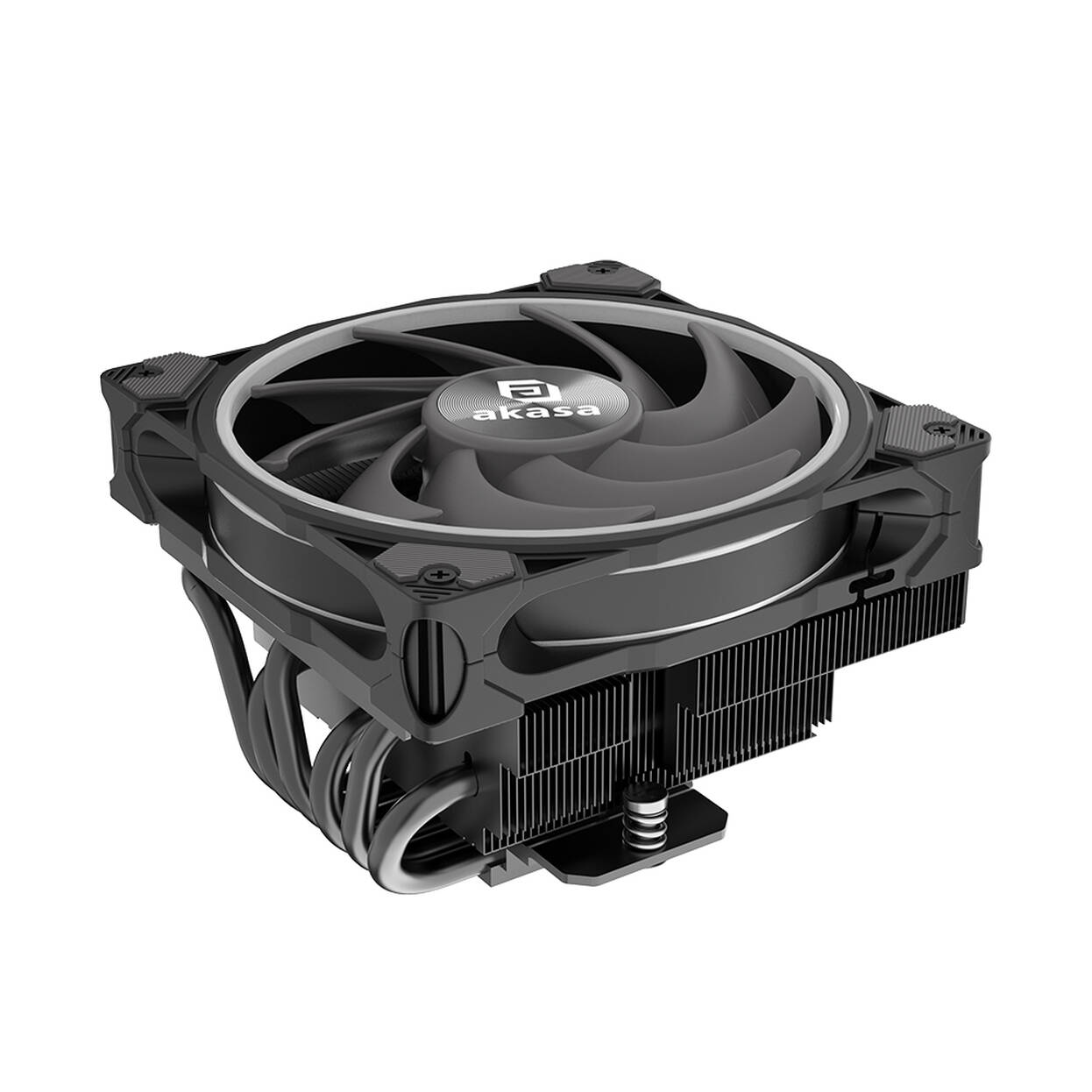 Akasa SOHO H6L M2 Low-Profile CPU Cooler, ARGB - 120mm, black