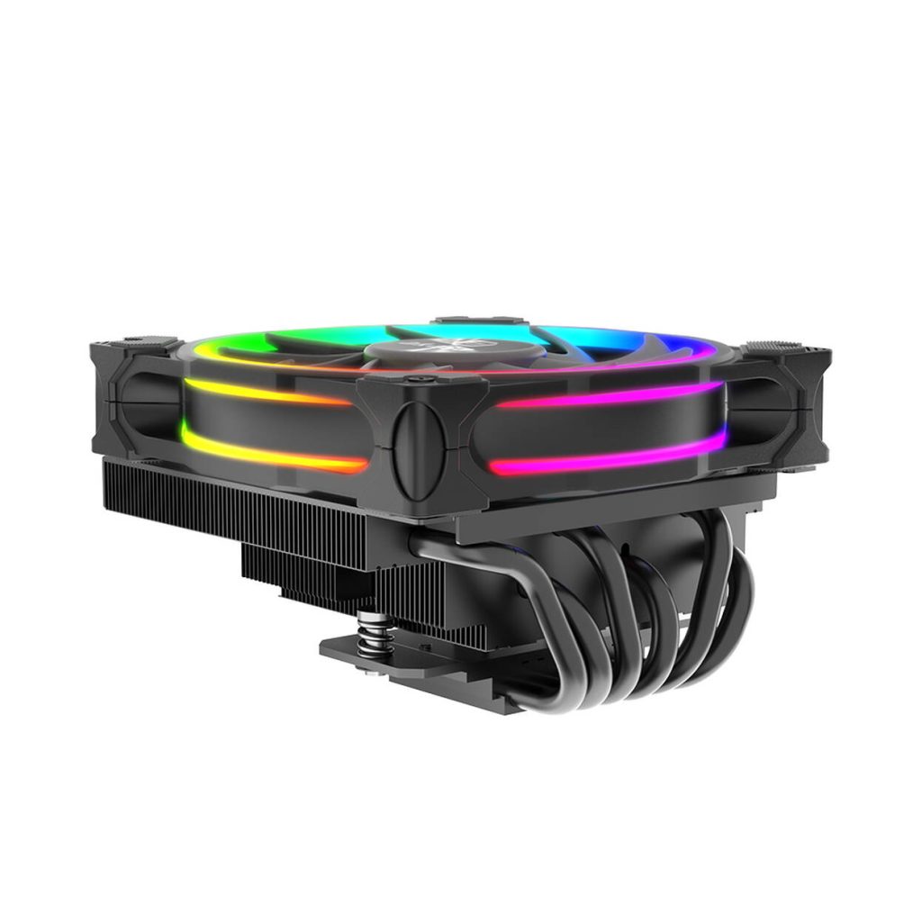 Akasa SOHO H6L M2 Low-Profile CPU Cooler, ARGB - 120mm, black