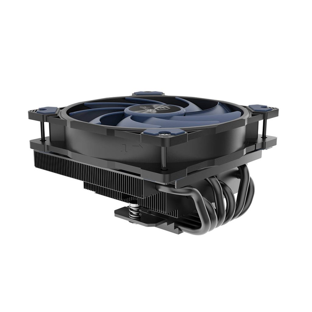Akasa ALUCIA H6L M2 Low-Profile CPU Cooler - 120mm, black / blue