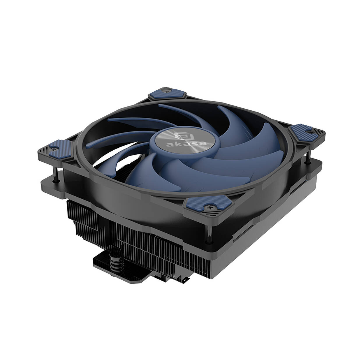 Akasa ALUCIA H6L M2 Low-Profile CPU Cooler - 120mm, black / blue