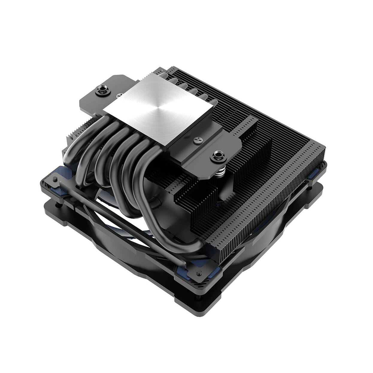 Akasa ALUCIA H6L M2 Low-Profile CPU Cooler - 120mm, black / blue