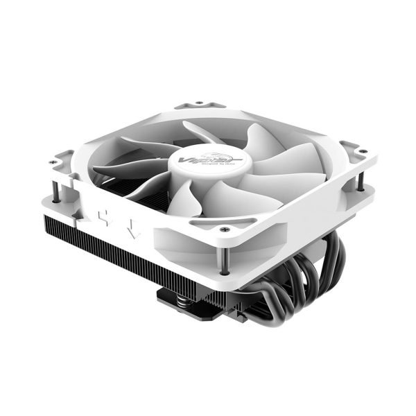 Akasa VIPER H6L M2 Low-Profile CPU Cooler – 120mm, white