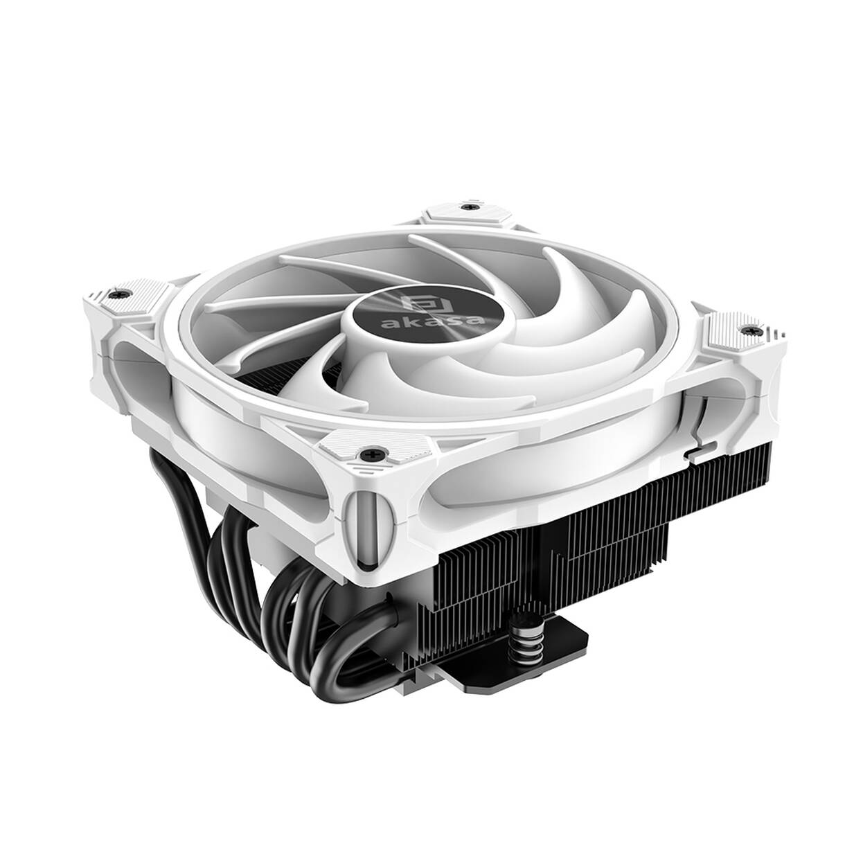 Akasa SOHO H6L M2 Low-Profile CPU Cooler, ARGB - 120mm, white