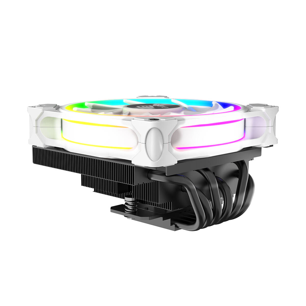 Akasa SOHO H6L M2 Low-Profile CPU Cooler, ARGB - 120mm, white