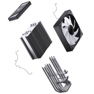 Jonsbo CR-1000 V3 PRO Colour CPU Cooler, PWM, RGB - black