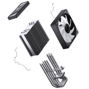 Jonsbo CR-1000 V3 PRO CPU cooler, PWM, ARGB - black