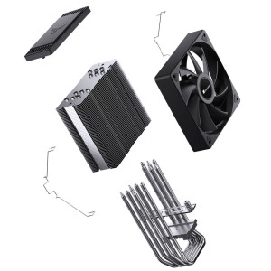 Jonsbo CR-1000MAX V2 CPU Cooler, PWM - black