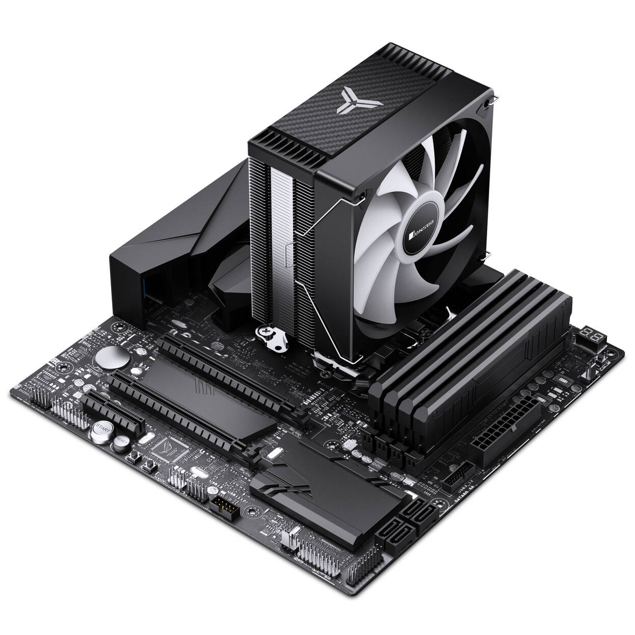 Jonsbo CR-1000MAX V2 CPU Cooler, PWM, ARGB - black