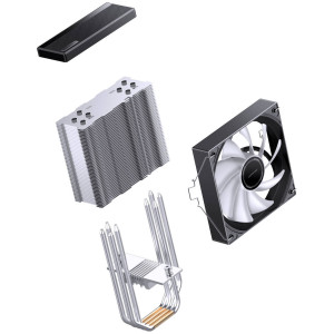 Jonsbo CB40 CPU Cooler, PWM, ARGB - black