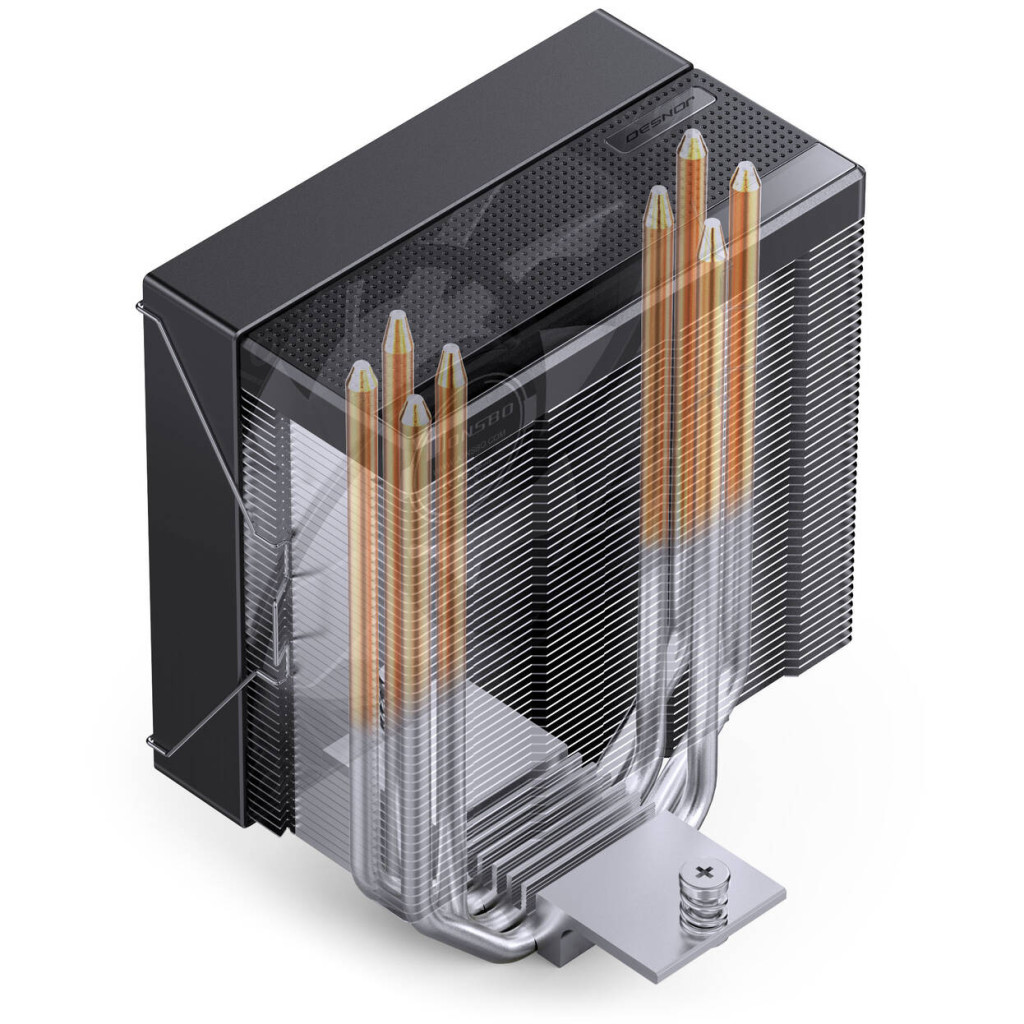 Jonsbo CB40 CPU Cooler, PWM, ARGB - black