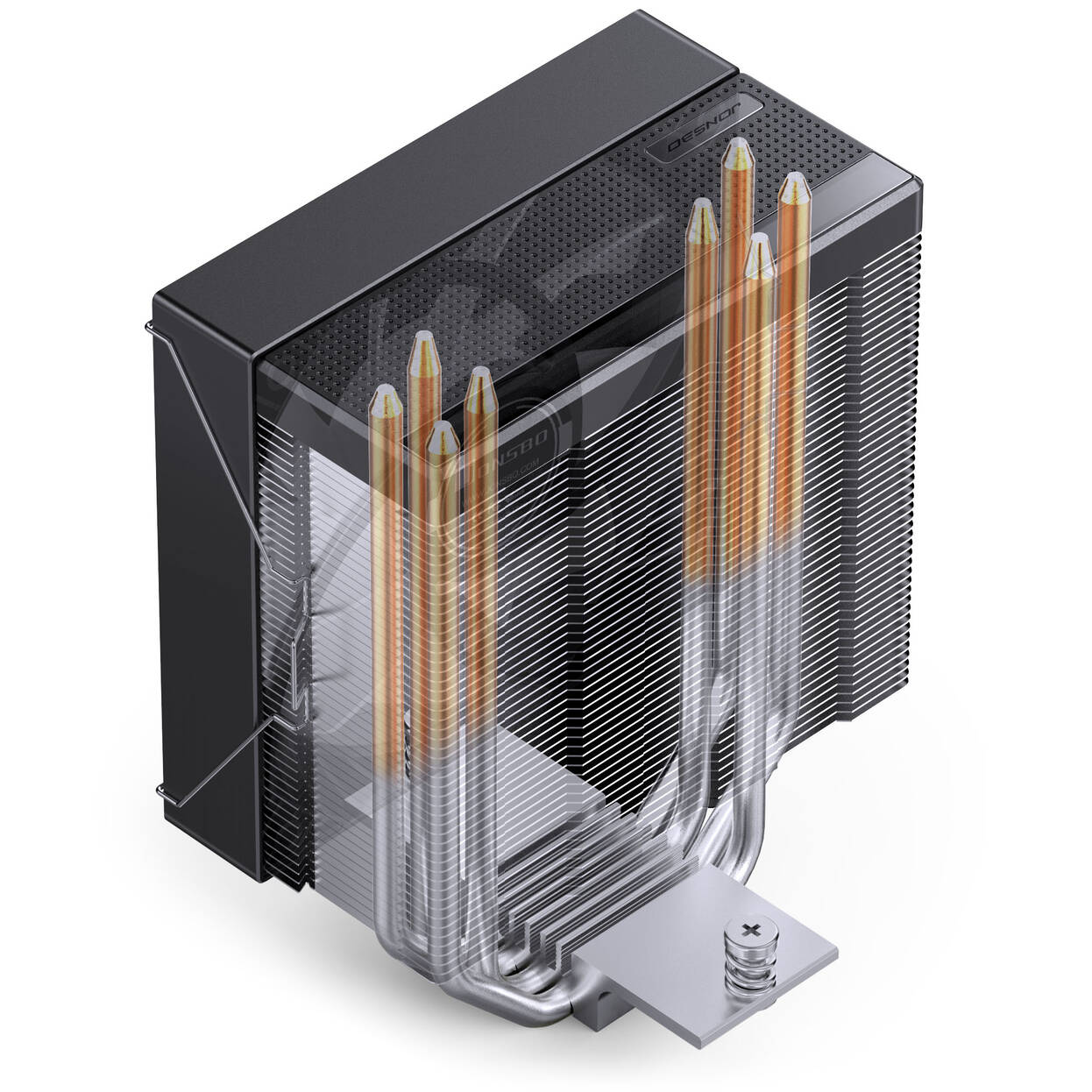 Jonsbo CB40 CPU Cooler, PWM, ARGB - black