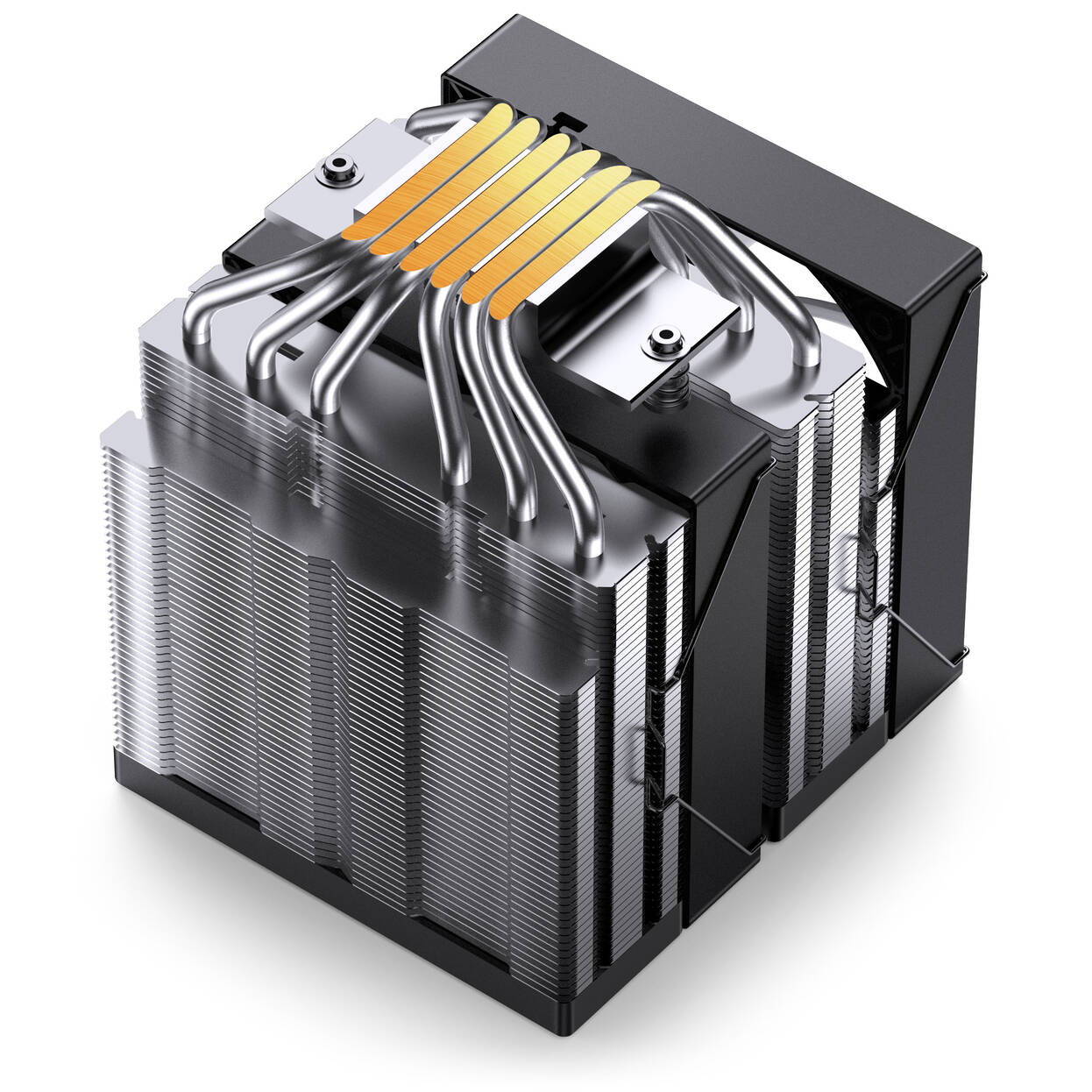 Jonsbo CB80 CPU cooler, dual-tower, 2 x 120mm, PWM, RGB - black