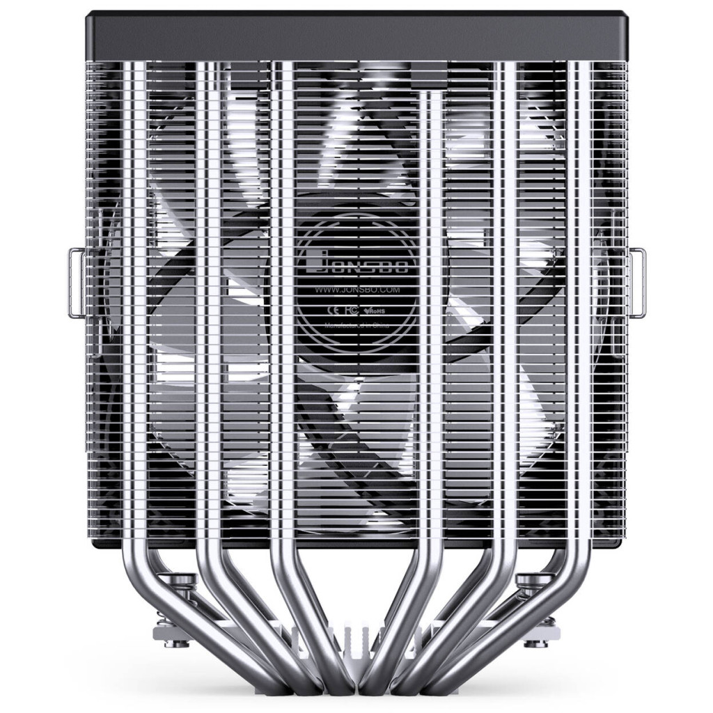 Jonsbo CB80 CPU cooler, dual-tower, 2 x 120mm, PWM, RGB - black
