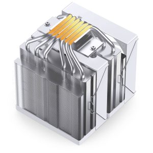 Jonsbo CB80 CPU Cooler, Dual-Tower, 2 x 120mm, PWM, RGB - white