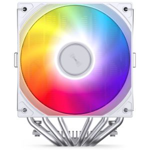 Jonsbo CB80 CPU Cooler, Dual-Tower, 2 x 120mm, PWM, RGB - white