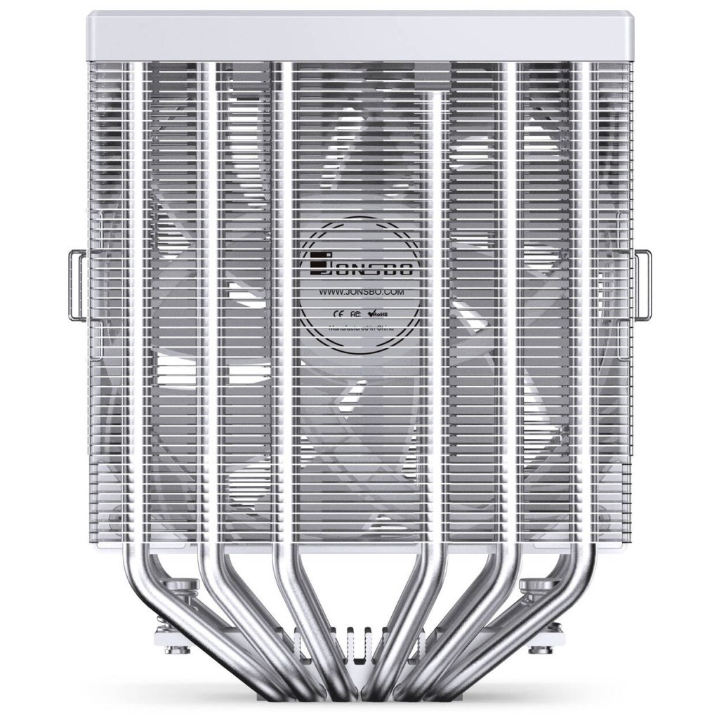 Jonsbo CB80 CPU Cooler, Dual-Tower, 2 x 120mm, PWM, RGB - white