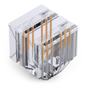 Jonsbo CB80 CPU Cooler, Dual-Tower, 2 x 120mm, PWM, RGB - white