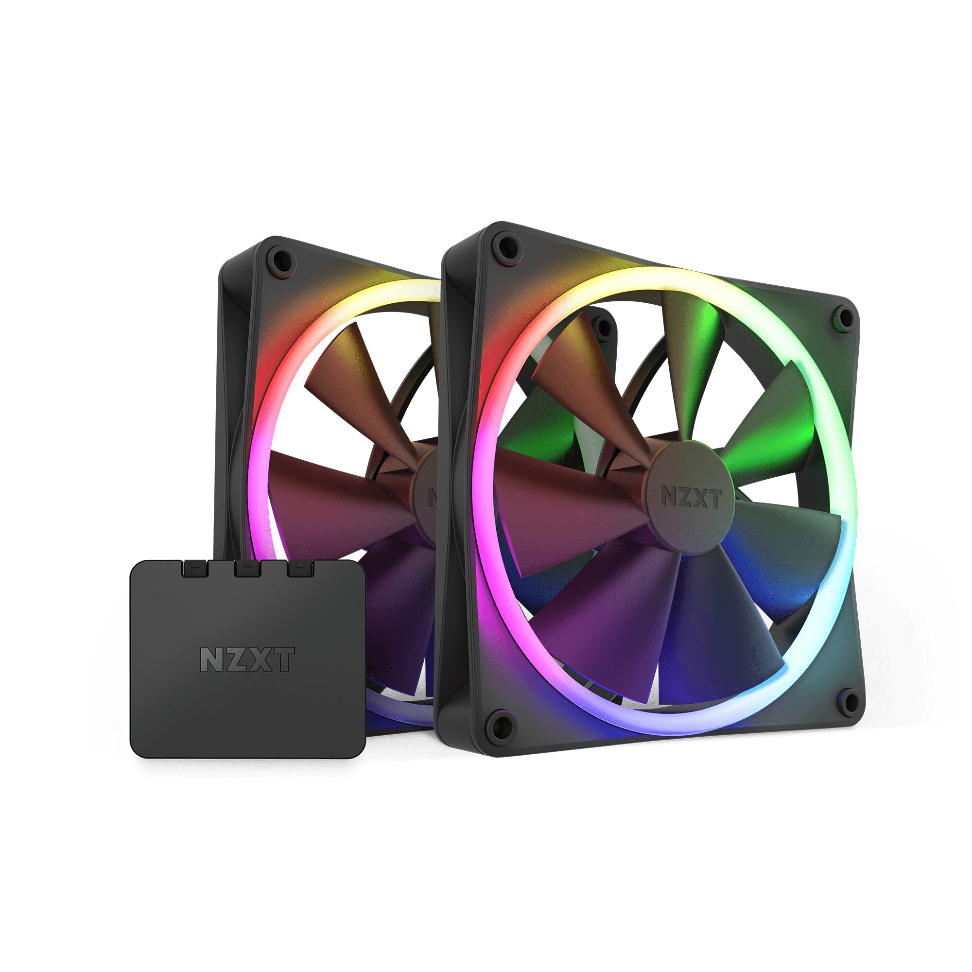 NZXT F140 RGB CORE 140mm Twin Fan Pack Black