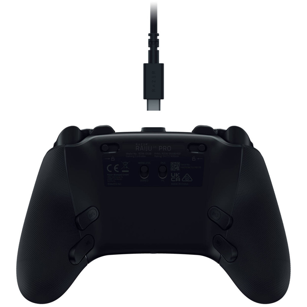 Razer Raiju V3 Pro Wireless PS5/PC Controller, Pro Buttons, Symmetrical Layout - Black