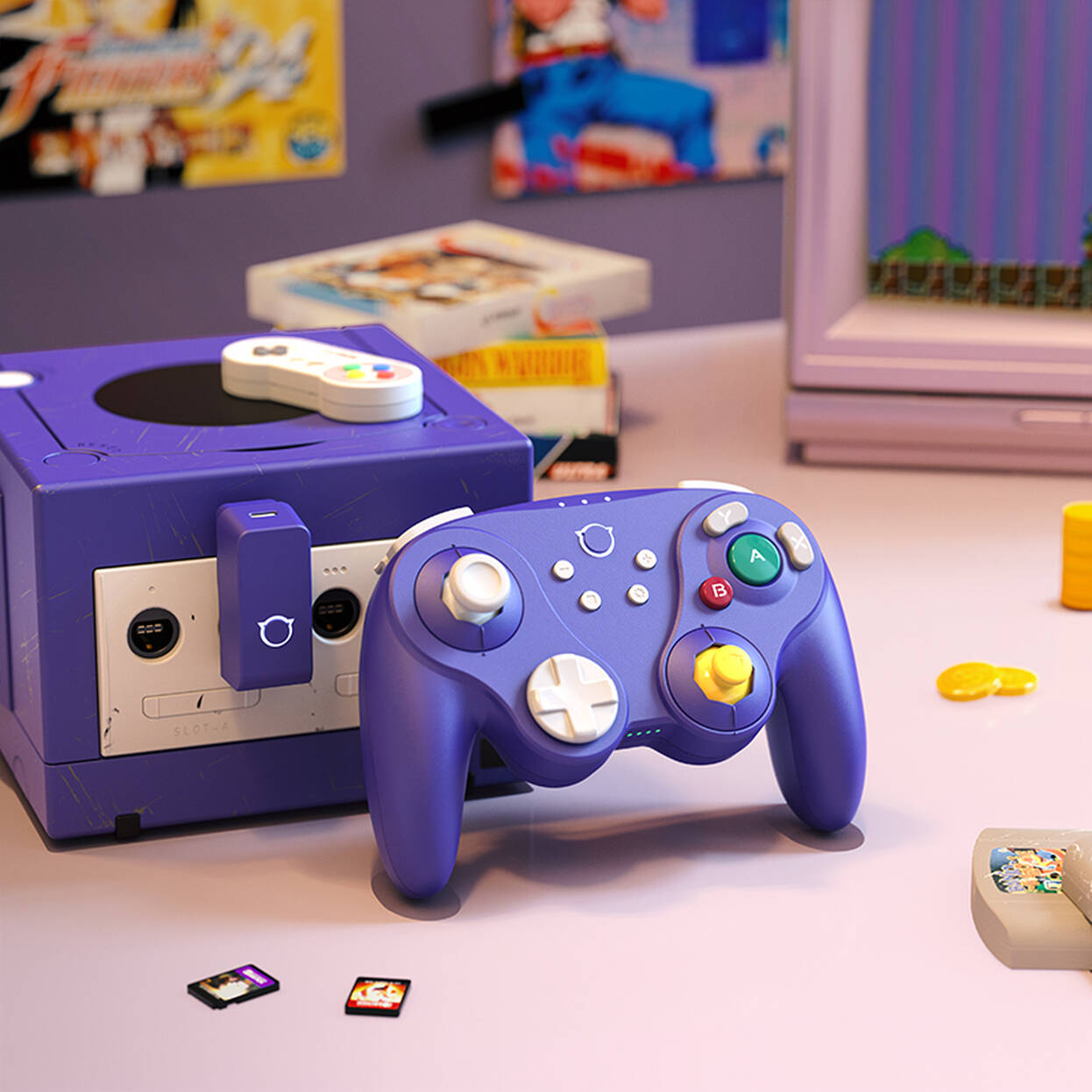 NYXI Warrior Switch 1 and 2 Controller - Purple
