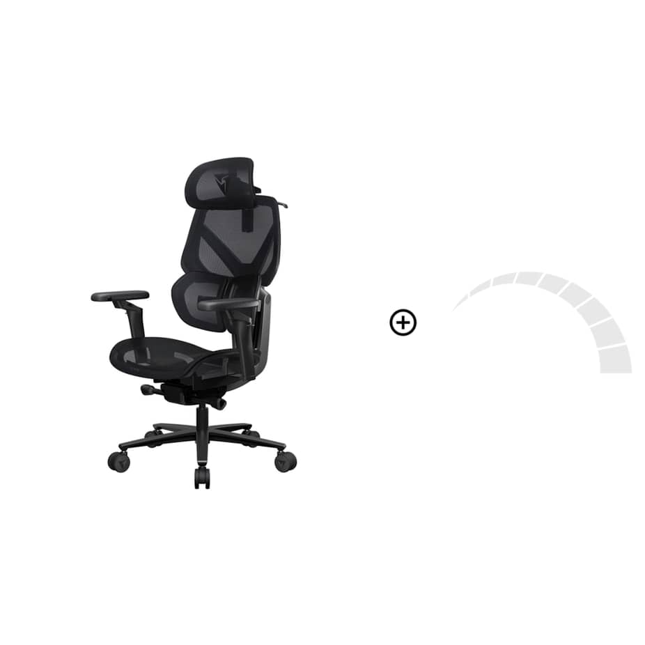TX3 FLEX Pro Mesh Black Gaming Chair V2 : image 2