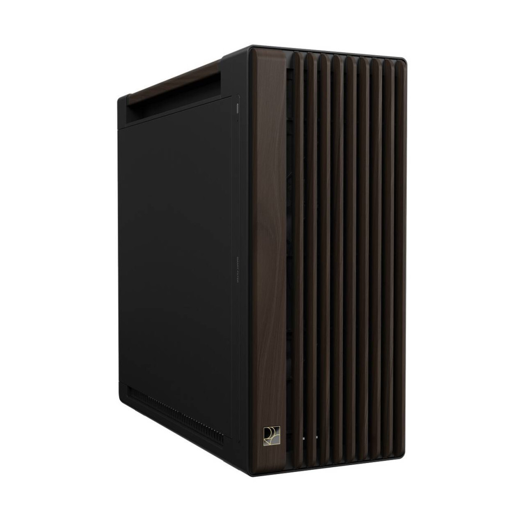 ASUS ProArt PA602 PC Case, Mid-Tower, E-ATX - Black/Brown, Wood