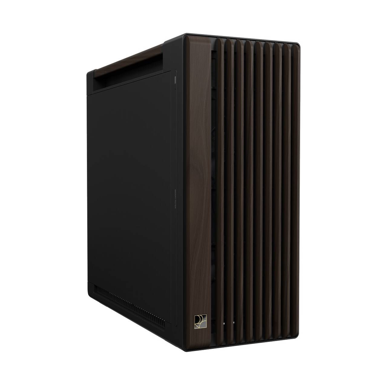 ASUS ProArt PA602 PC Case, Mid-Tower, E-ATX - Black/Brown, Wood