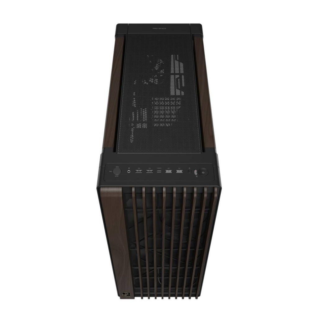 ASUS ProArt PA602 PC Case, Mid-Tower, E-ATX - Black/Brown, Wood