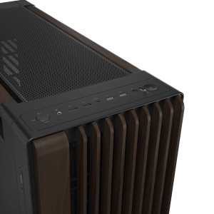 ASUS ProArt PA602 PC Case, Mid-Tower, E-ATX - Black/Brown, Wood
