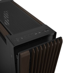 ASUS ProArt PA602 PC Case, Mid-Tower, E-ATX - Black/Brown, Wood