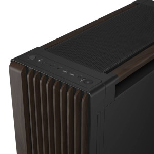 ASUS ProArt PA602 PC Case, Mid-Tower, E-ATX - Black/Brown, Wood