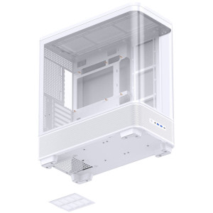 Jonsbo TK-5 PC Case, Mid Tower, ATX, Tempered Glass - white