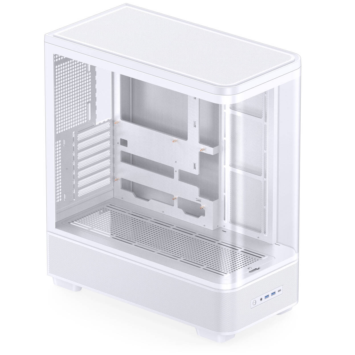 Jonsbo TK-5 PC Case, Mid Tower, ATX, Tempered Glass - white